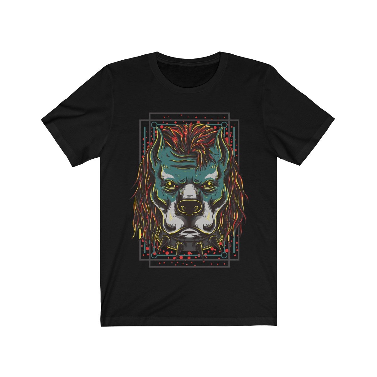 Hipster Pitbull Gangster illustrational design Men's Clothing - Jameson Ward