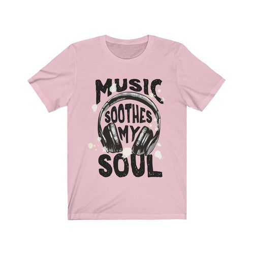 Music Soothes my soul Headphone Short Sleeve Tee Men's Clothing - Jameson Ward