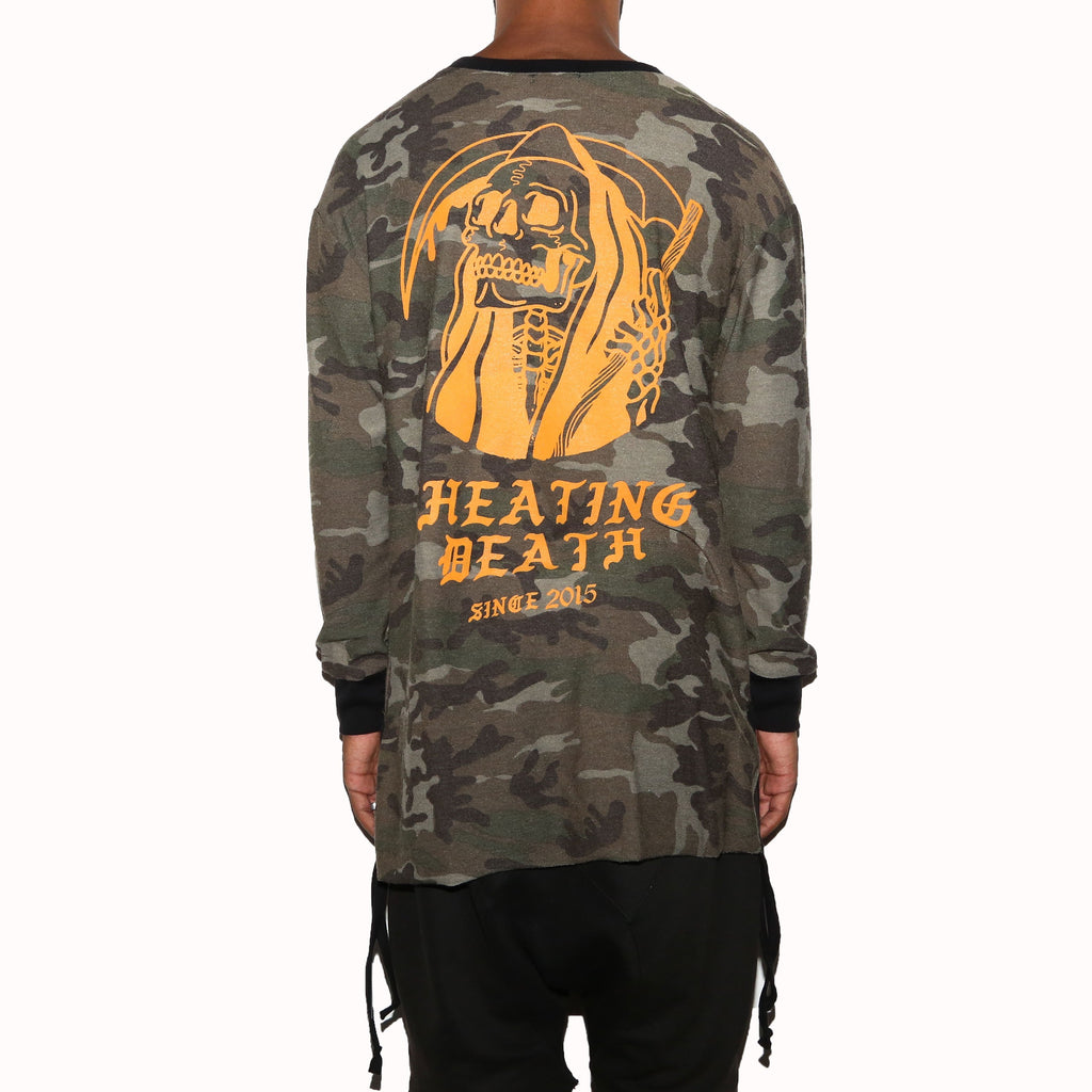 CHEATING DEATH CAMO LONG SLEEVE T-shirts - Jameson Ward