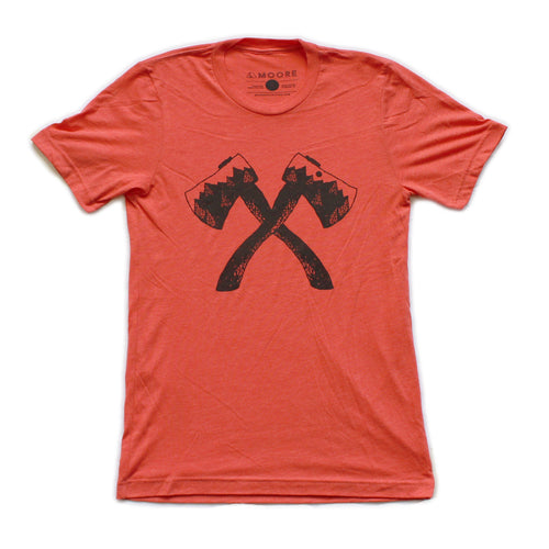 Axe Tee-Red Triblend Men's Clothing - Jameson Ward