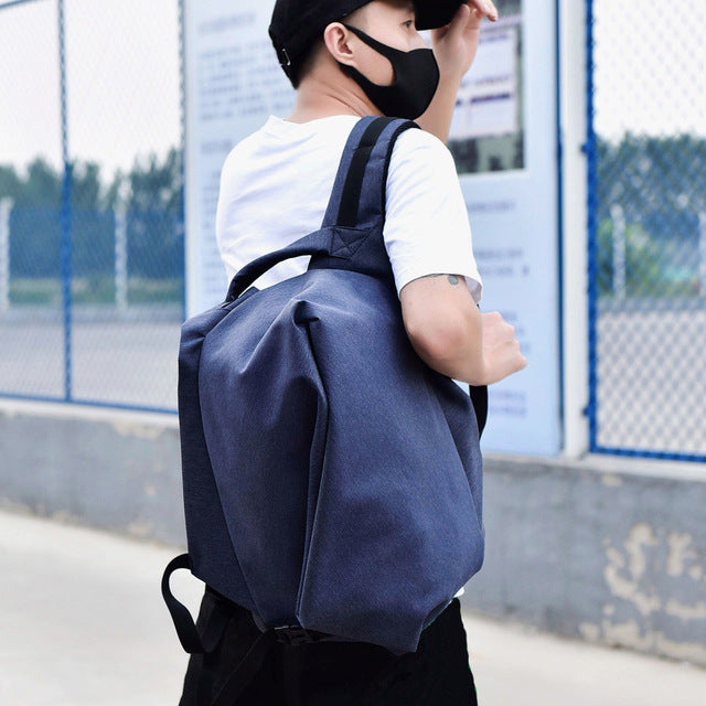 Casual Men Backpacks Students Solid Color Backpacks - Jameson Ward