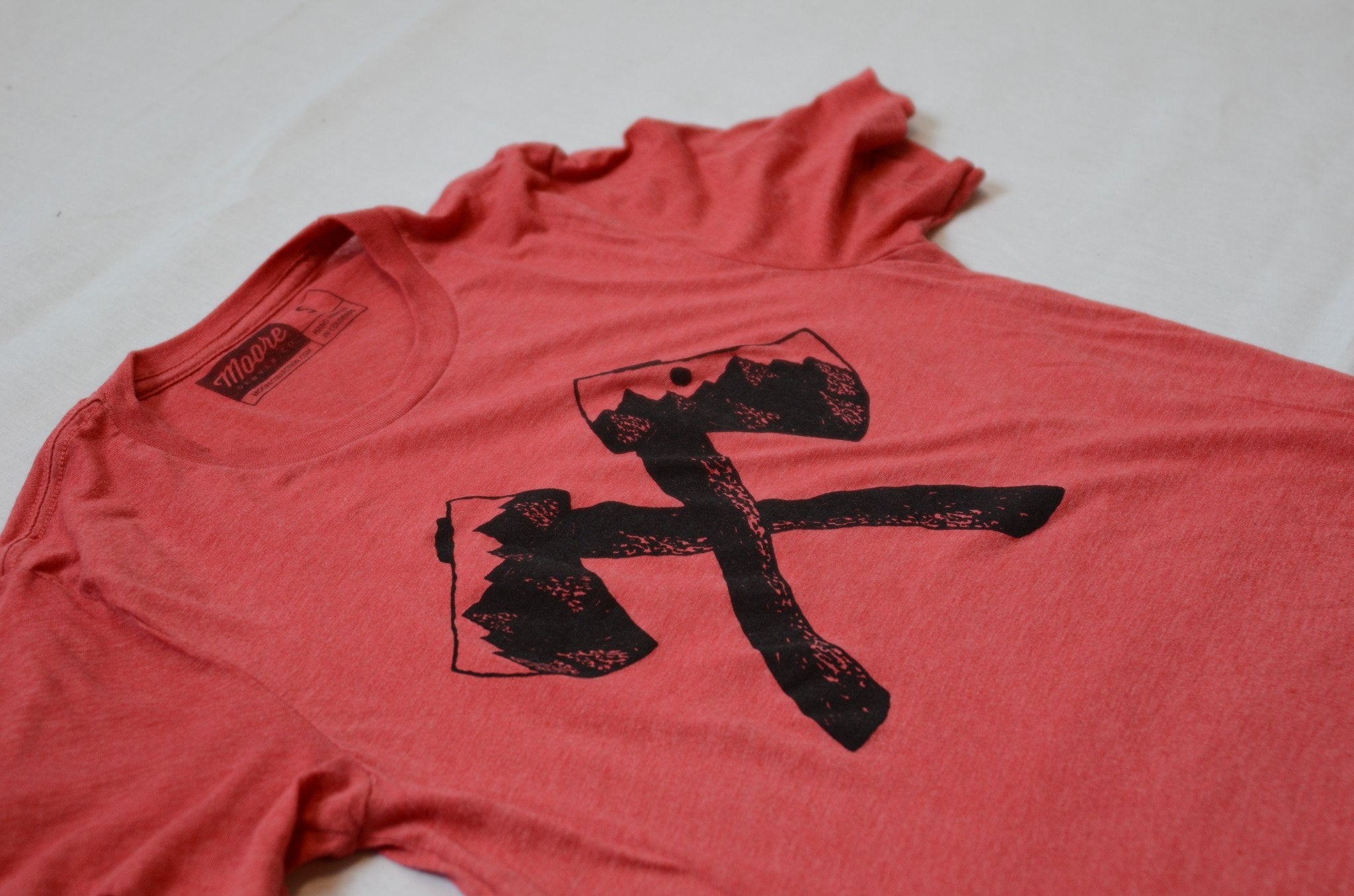 Axe Tee-Red Triblend Men's Clothing - Jameson Ward