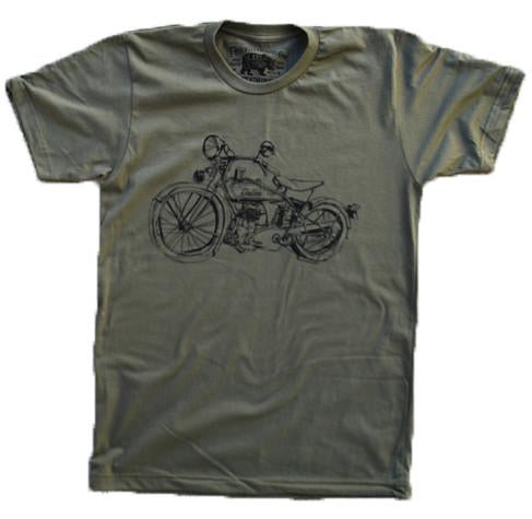 1929 Indian Motorcycle Army T-shirt T-shirts - Jameson Ward