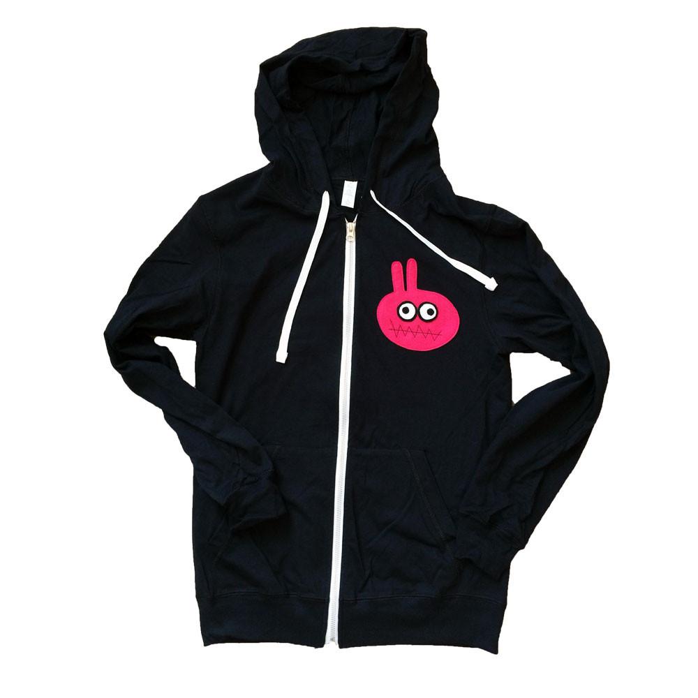 Adult Unisex Black Hoodie - Bunny Monster Sweaters & Hoodies - Jameson Ward