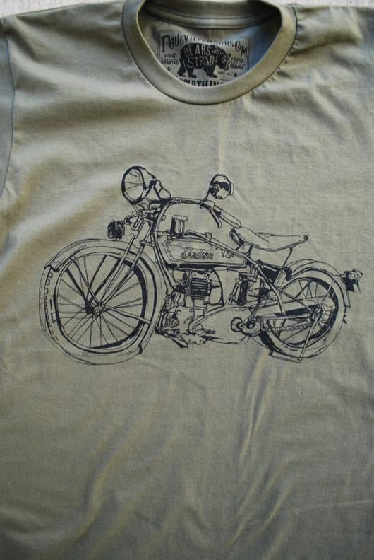1929 Indian Motorcycle Army T-shirt T-shirts - Jameson Ward