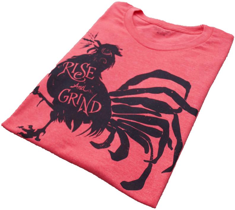 Rise and Grind Heather Red T-shirts - Jameson Ward