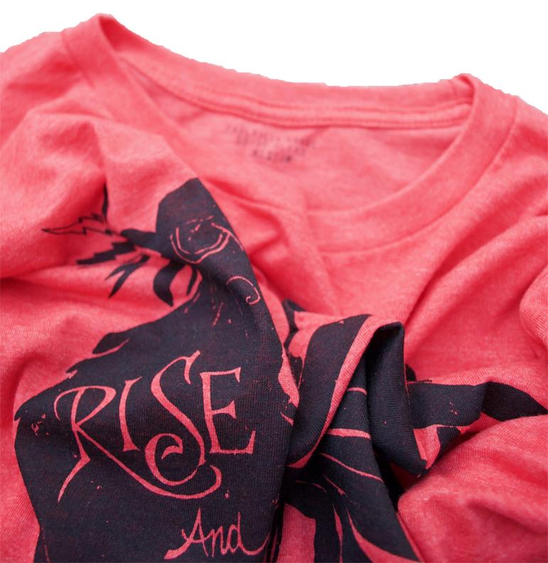 Rise and Grind Heather Red T-shirts - Jameson Ward