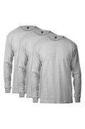 Basic Long Sleeve Tee 3 Pack (Heather Grey) T-Shirt - Jameson Ward