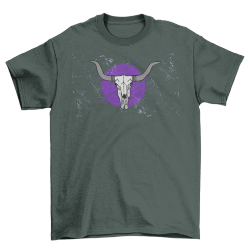 Trending Fashion Unique Grasshopper Pattern Cow Skull Horn Animal t T-shirts - Jameson Ward