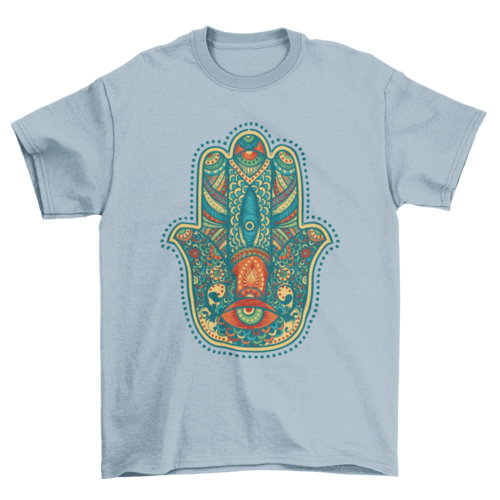 Lovely Unique Fashion Colorful Hamsa Mandalas Signs & Symbols t-shirt T-shirts - Jameson Ward