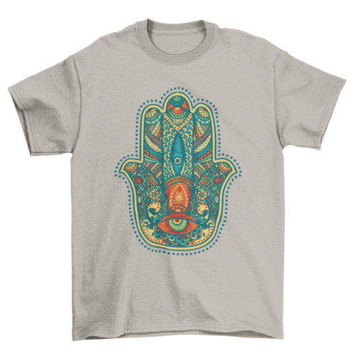 Lovely Unique Fashion Colorful Hamsa Mandalas Signs & Symbols t-shirt T-shirts - Jameson Ward