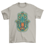 Lovely Unique Fashion Colorful Hamsa Mandalas Signs & Symbols t-shirt