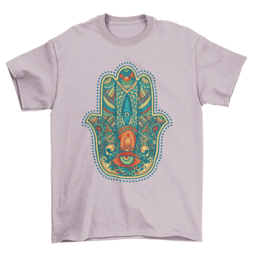 Lovely Unique Fashion Colorful Hamsa Mandalas Signs & Symbols t-shirt T-shirts - Jameson Ward