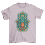Lovely Unique Fashion Colorful Hamsa Mandalas Signs & Symbols t-shirt