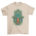 Lovely Unique Fashion Colorful Hamsa Mandalas Signs & Symbols t-shirt T-shirts - Jameson Ward
