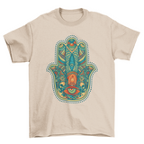 Lovely Unique Fashion Colorful Hamsa Mandalas Signs & Symbols t-shirt