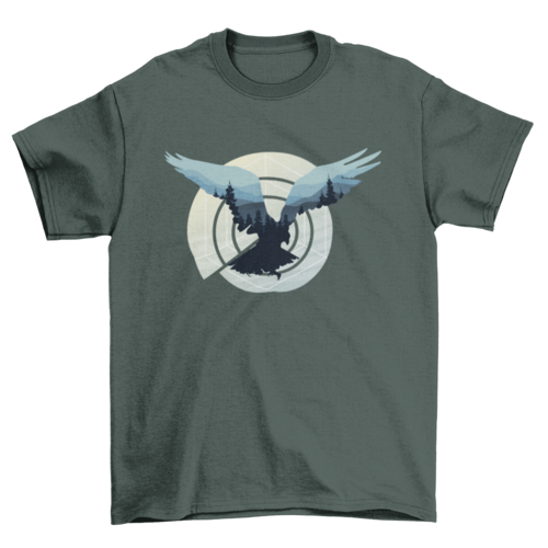 Shapes Abstract bird Flying Away Nature Animal Fashion t-shirt T-shirts - Jameson Ward