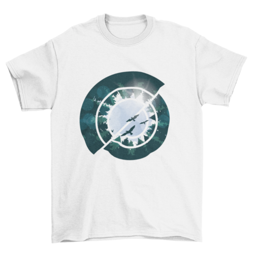 Fashion Artistic Art Abstract forest Trees Shapes Illustration Nature T-shirts - Jameson Ward