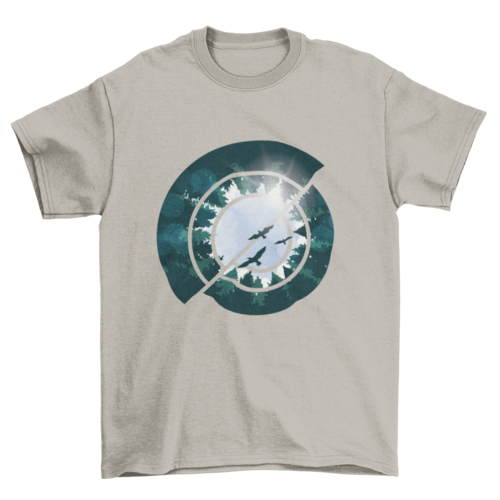 Fashion Artistic Art Abstract forest Trees Shapes Illustration Nature T-shirts - Jameson Ward