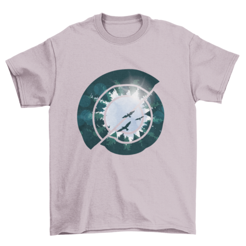 Fashion Artistic Art Abstract forest Trees Shapes Illustration Nature T-shirts - Jameson Ward