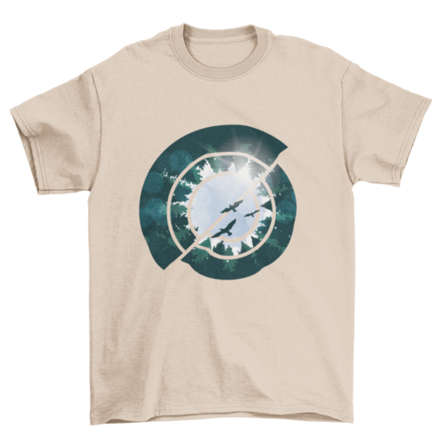 Fashion Artistic Art Abstract forest Trees Shapes Illustration Nature T-shirts - Jameson Ward