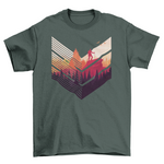 Colorful hiking t-shirt