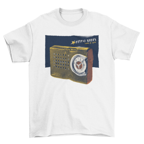 World Radio Day Fashion Vintage Retro Music Illustration Design T-shirts - Jameson Ward