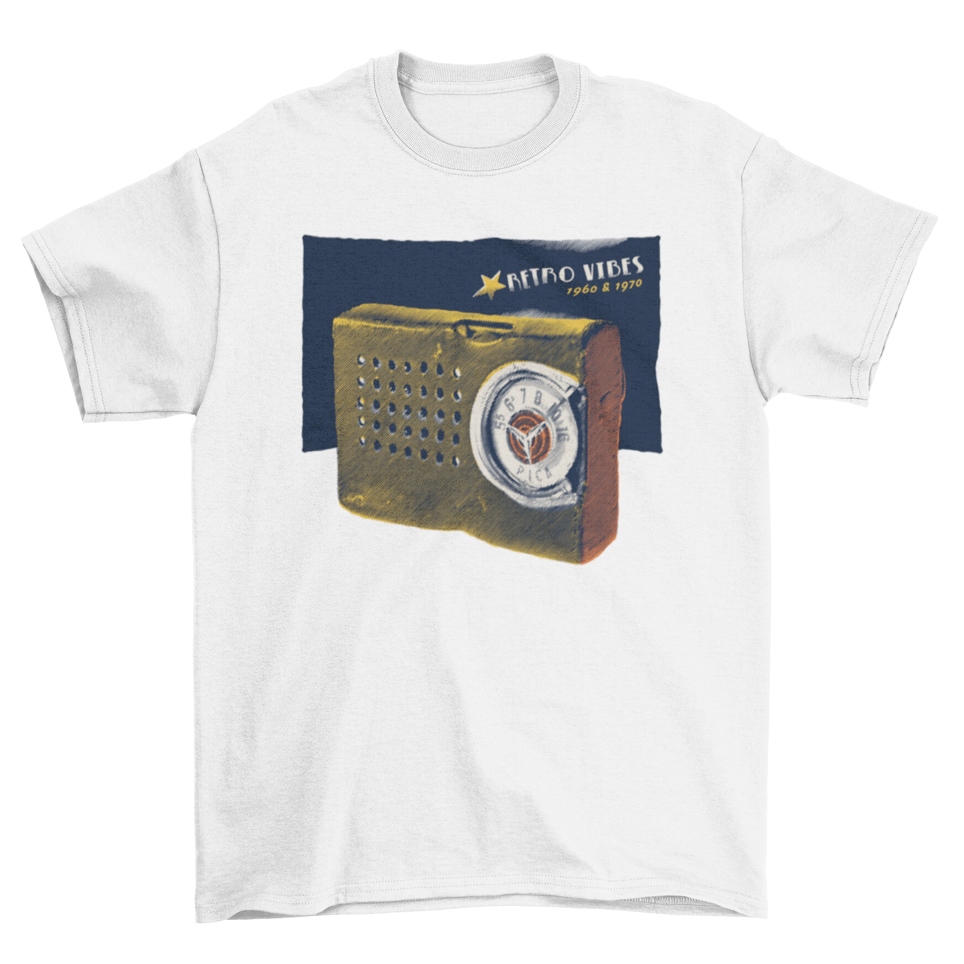 World Radio Day Fashion Vintage Retro Music Illustration Design T-shirts - Jameson Ward