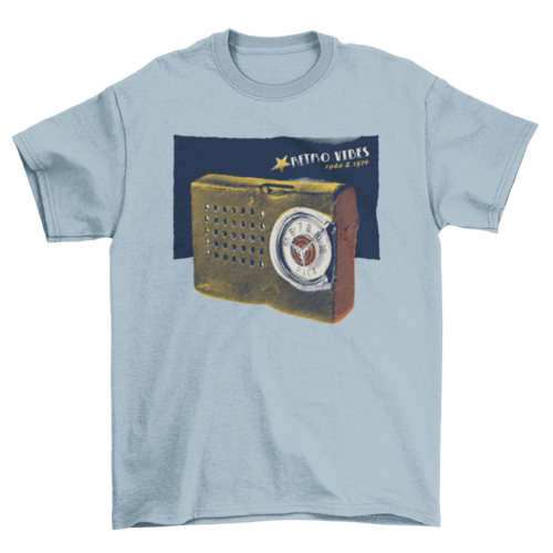 World Radio Day Fashion Vintage Retro Music Illustration Design T-shirts - Jameson Ward