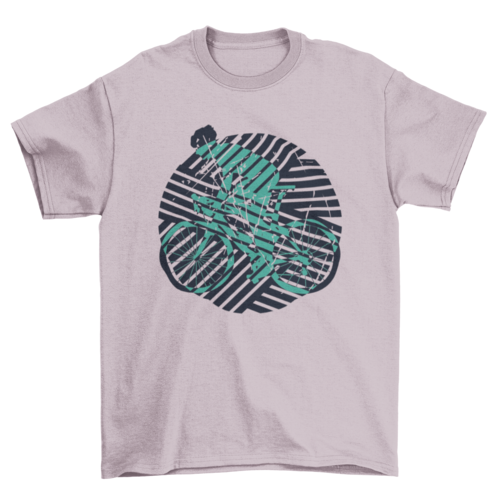 BMX Logo Mountain Bike Rider Silhouette Bicycle Distressed Background T-shirts - Jameson Ward