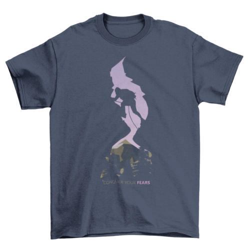 Conquer your fear Tee Mountain Rock climbing Hiking Unisex tshirt T-shirts - Jameson Ward