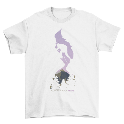 Conquer your fear Tee Mountain Rock climbing Hiking Unisex tshirt T-shirts - Jameson Ward