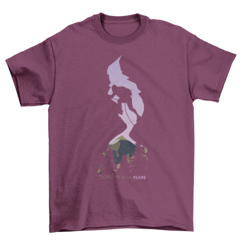 Conquer your fear Tee Mountain Rock climbing Hiking Unisex tshirt T-shirts - Jameson Ward