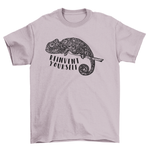 Wild Zoo Chameleon Made Mandalas Tribal Quote Reinvent Yourself Animal T-shirts - Jameson Ward