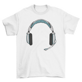 Gamer headphone t-shirt