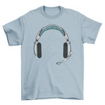 Gamer headphone t-shirt