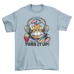 Colorful monkey music t-shirt