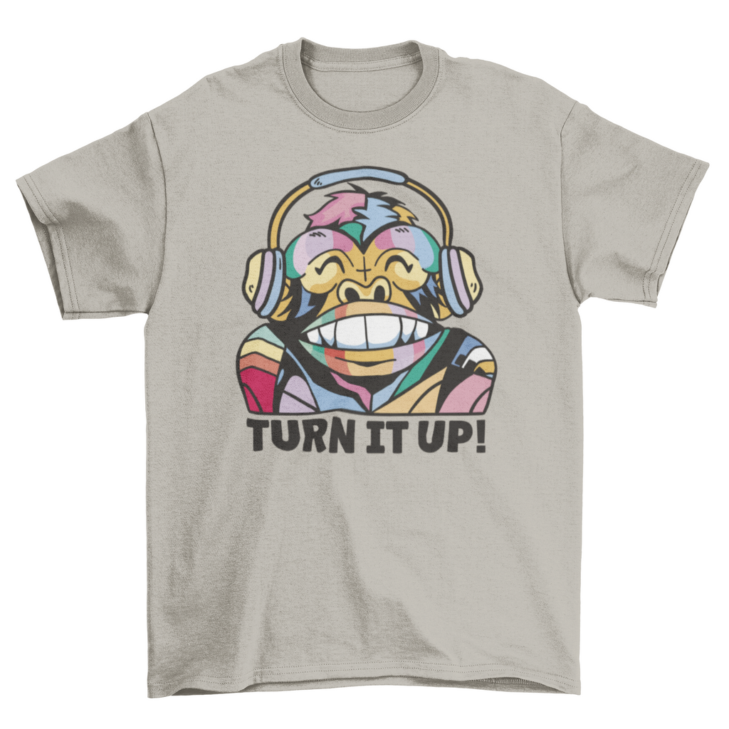 Colorful monkey music t-shirt T-shirts - Jameson Ward