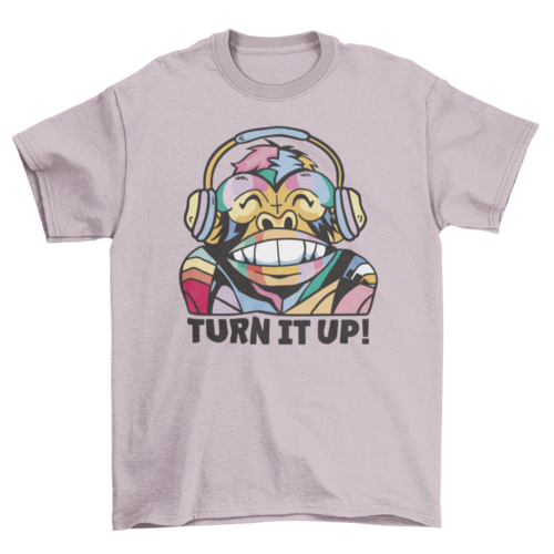 Colorful monkey music t-shirt T-shirts - Jameson Ward