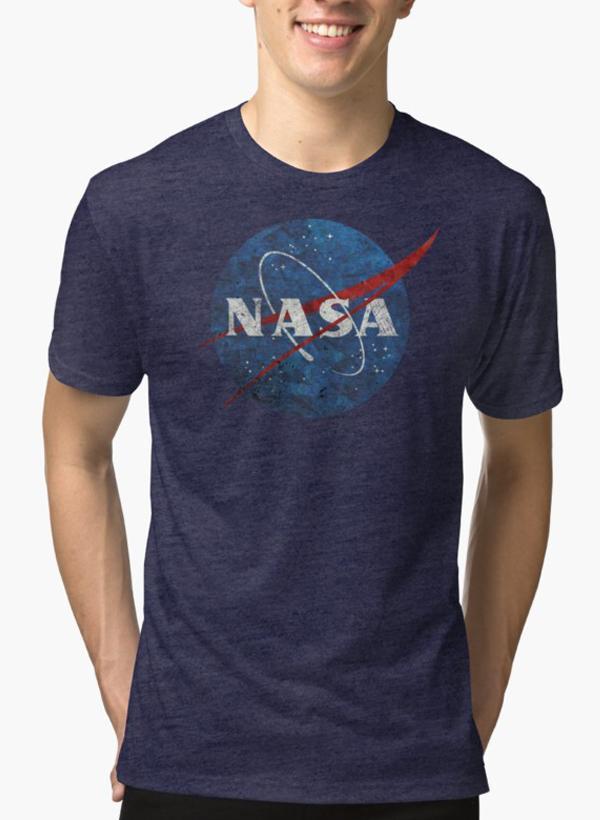 NASA Vintage Emblem Purple T-shirt T-shirts - Jameson Ward