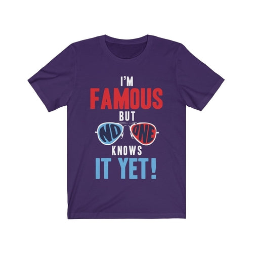 I am Famous But No One Knows it Yet Short Sleeve T-shirts - Jameson Ward