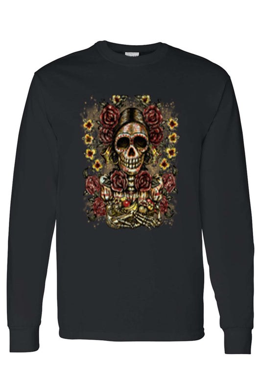 Unisex Frida Kahlo The Artist Sugar Skull Long