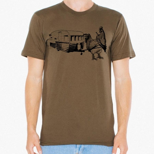 Chicken Pulling a Trailer T-shirts - Jameson Ward