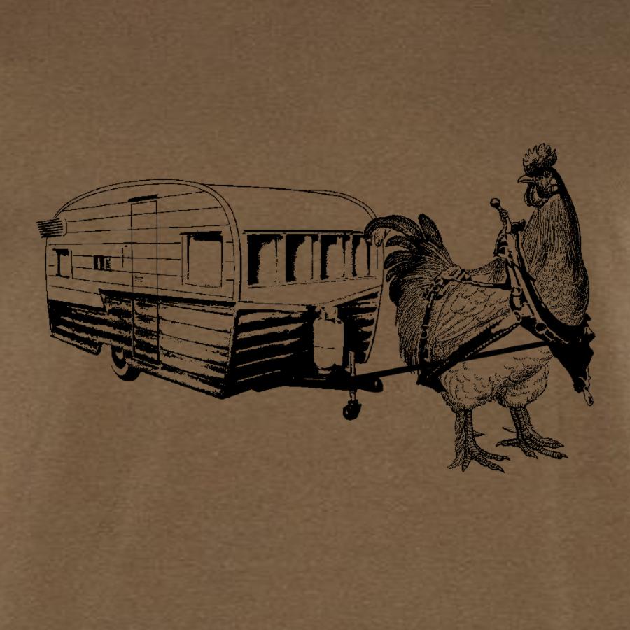 Chicken Pulling a Trailer T-shirts - Jameson Ward