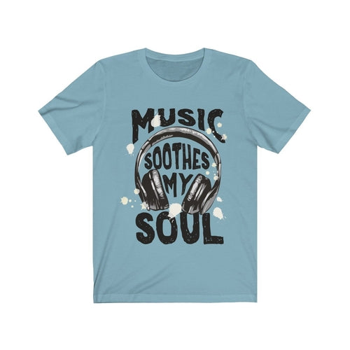 Music Soothes my soul Headphone Short Sleeve Tee Men's Clothing - Jameson Ward
