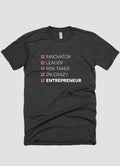 INGREDIENTS OF AN ENTREPRENEUR T-shirt T-shirts - Jameson Ward