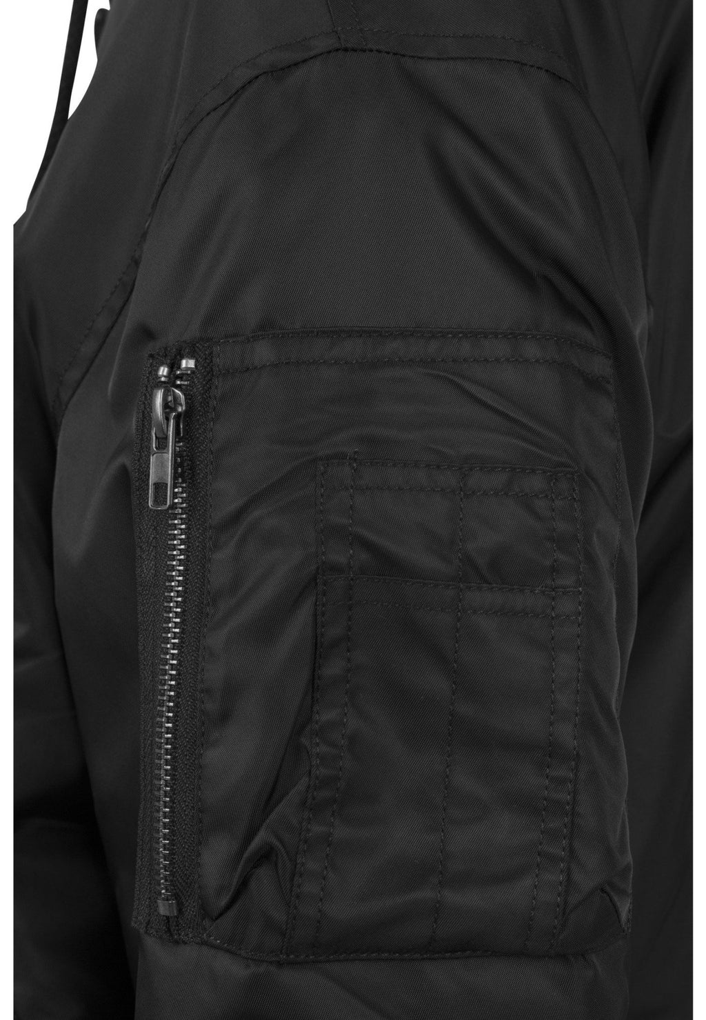 Hooded Oversized Bomber Jacket - All Black Men's Clothing - Jameson Ward