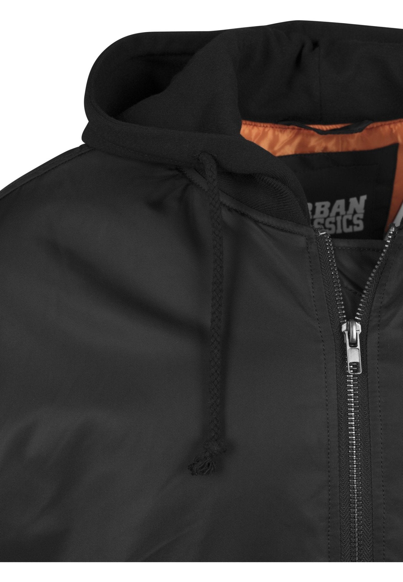 Hooded Oversized Bomber Jacket - All Black Men's Clothing - Jameson Ward