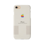 Retro Apple Logo Vintage iPhone Case Black / White