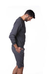 Men's Blank Fleece Crew Neck Sweatshirt Made in USA